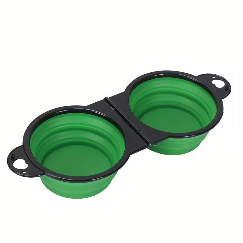 PawRide™ FoldaBowl 2-in-1 Travel Dog Bowl