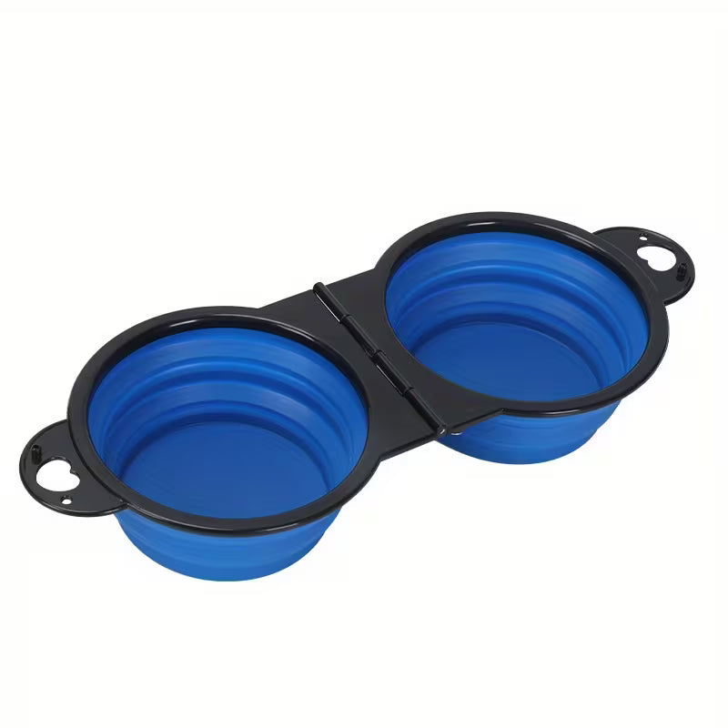 PawRide™ FoldaBowl 2-in-1 Travel Dog Bowl