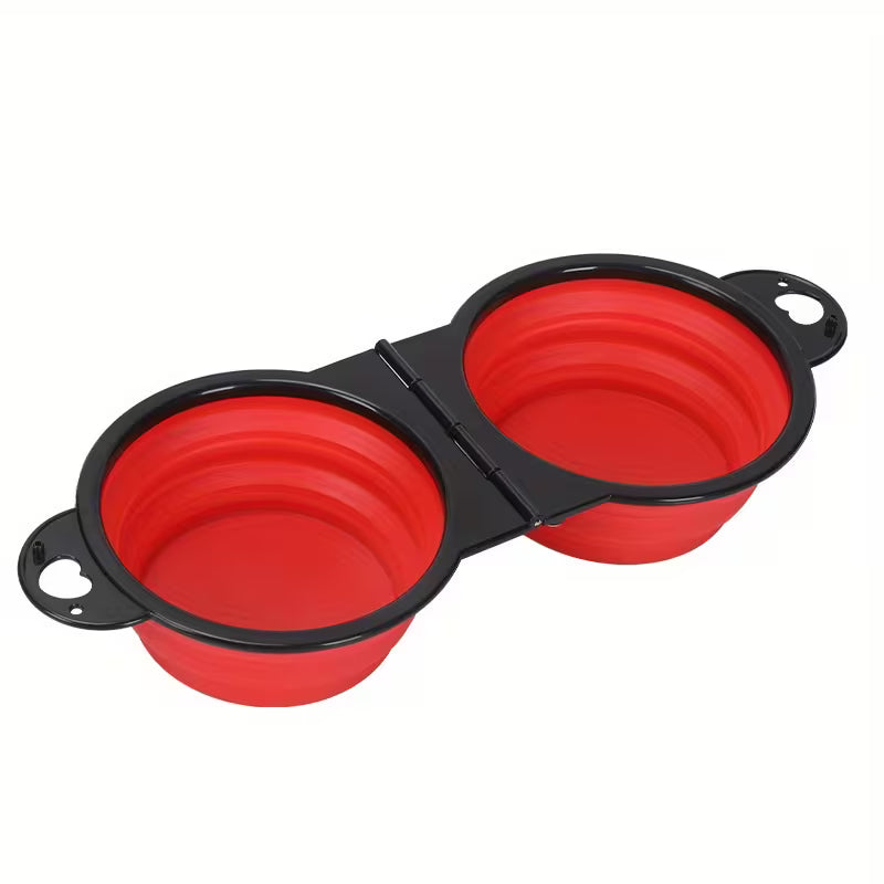 PawRide™ FoldaBowl 2-in-1 Travel Dog Bowl