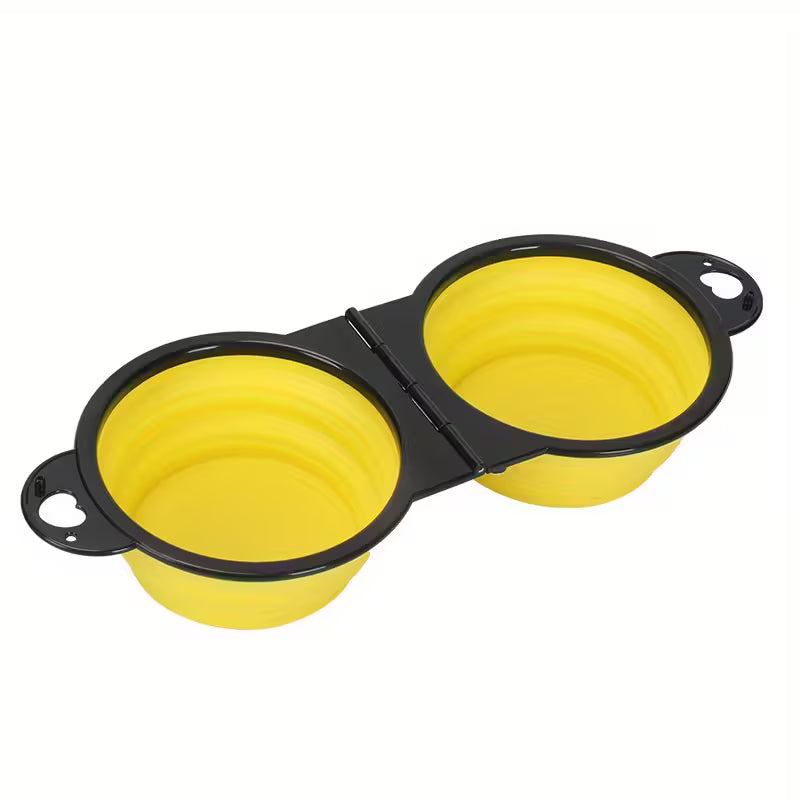 PawRide™ FoldaBowl 2-in-1 Travel Dog Bowl