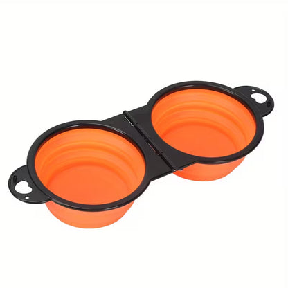 PawRide™ FoldaBowl 2-in-1 Travel Dog Bowl
