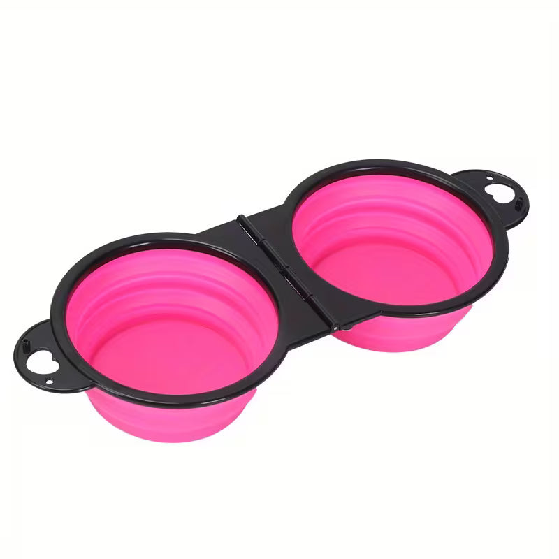 PawRide™ FoldaBowl 2-in-1 Travel Dog Bowl